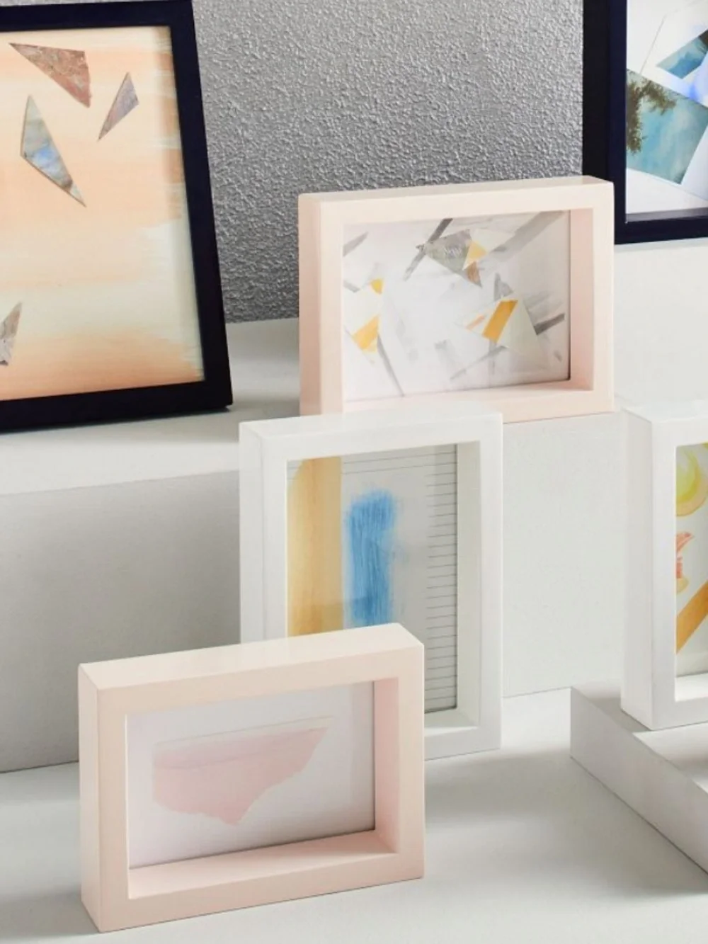 West Elm Modern Lacquer Frame Rose Pink for 5x7 photo